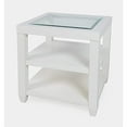 thumbnail image 1 of Jofran Urban Icon Contemporary Glass Inlay End Table with Storage, 1 of 5