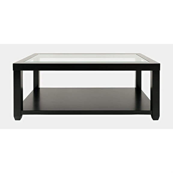 Jofran Urban Icon Contemporary Rectangular Glass Inlay Coffee Table