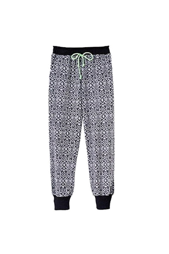 Jogger Pants Big Girls Beauties & Boho Print Black/Grey -XL(16)