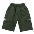 thumbnail image 1 of Jogger Pants For Boys 7-8 Years Boy Cargo Shorts Size 14-16 Boys Summer Shorts Baggy Jorts Boy Baggy Jorts Boys Quick Dry Gym Sports Army Green, 1 of 5