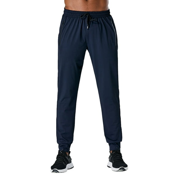 Jogger Pants for Men with Durable Cotton Blend, Slim Fit Design, Adjustable Waist and Handy Pockets for Training, Travel, Running, Gym or Daily Relaxing Wear