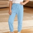 thumbnail image 1 of Jogger Pants for Girls Basic Sky Blue Boys Sweatpants 13-14 Years Girl Pants, 1 of 3