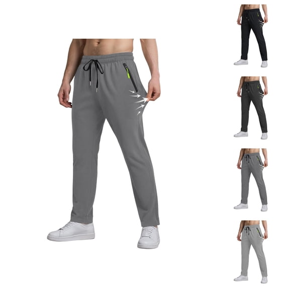 Jogger Pants for Men - Comfortable Breathable Sweatpants with Pockets and Elastic Waistband for Travel & Commute