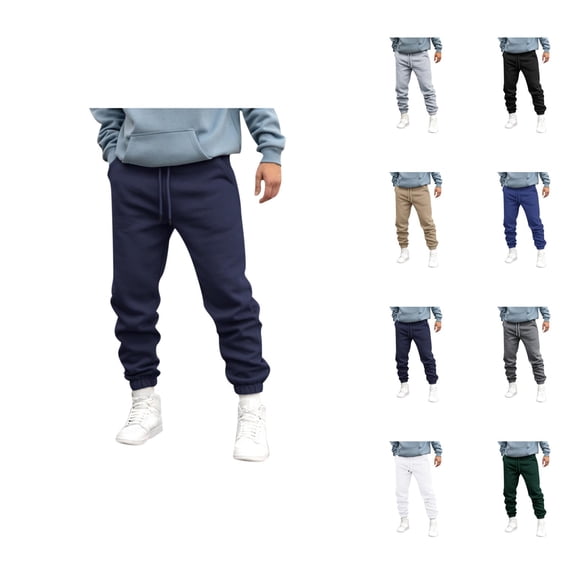 Jogger Pants for Men - Comfortable Breathable Sweatpants with Pockets and Elastic Waistband for Travel & Commute