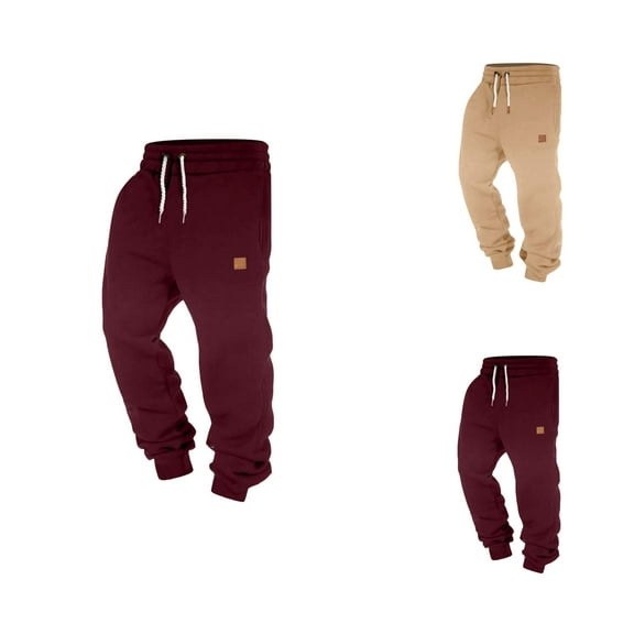 Jogger Pants for Men - Comfortable Breathable Sweatpants with Pockets and Elastic Waistband for Travel & Commute
