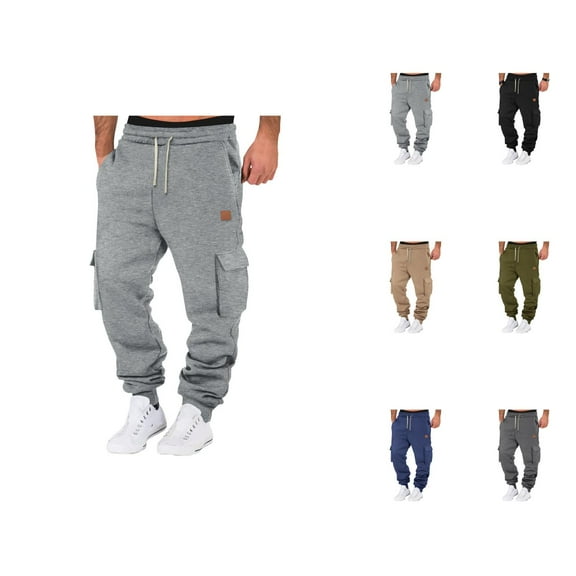 Jogger Pants for Men - Comfortable Breathable Sweatpants with Pockets and Elastic Waistband for Travel & Commute