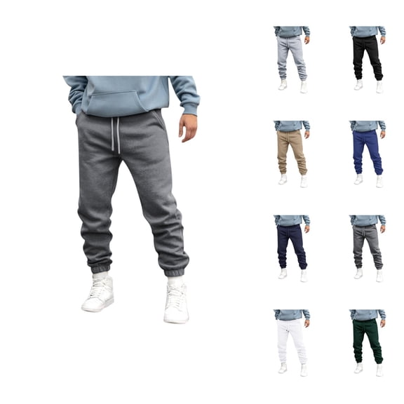 Jogger Pants for Men - Comfortable Breathable Sweatpants with Pockets and Elastic Waistband for Travel & Commute