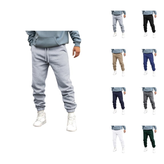 Jogger Pants for Men - Comfortable Breathable Sweatpants with Pockets and Elastic Waistband for Travel & Commute