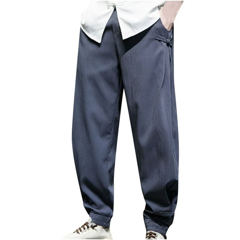 Jogger Pants for Men Men Casual Fashion Loose Lace up Drawstring