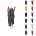 thumbnail image 1 of Jogger Pants for Women 2026 Trendy Elastic High Waist Relaxed Fit Breathable Sweat Pants Trousers with Pockets, 1 of 7