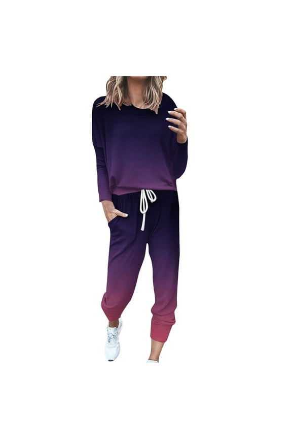 Jogger Sets for Women - 2 Piece Lounge Sets with Matching Sweatshirts
