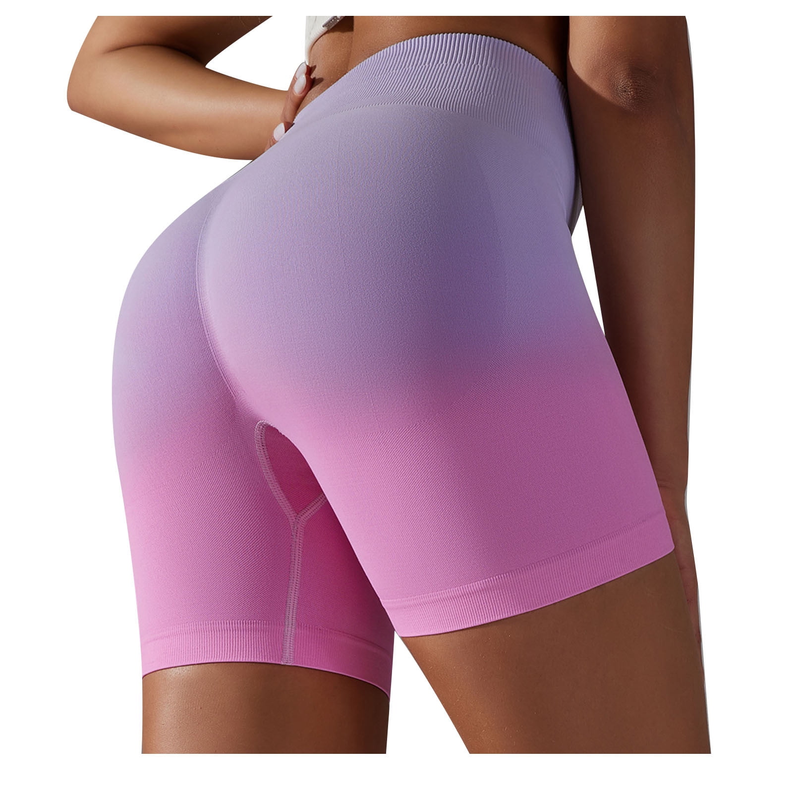 Daisy Del Sol Womens High Waisted Biker Shorts - Stretchy Tie Dye Floral, Long Inseam, Athleisure