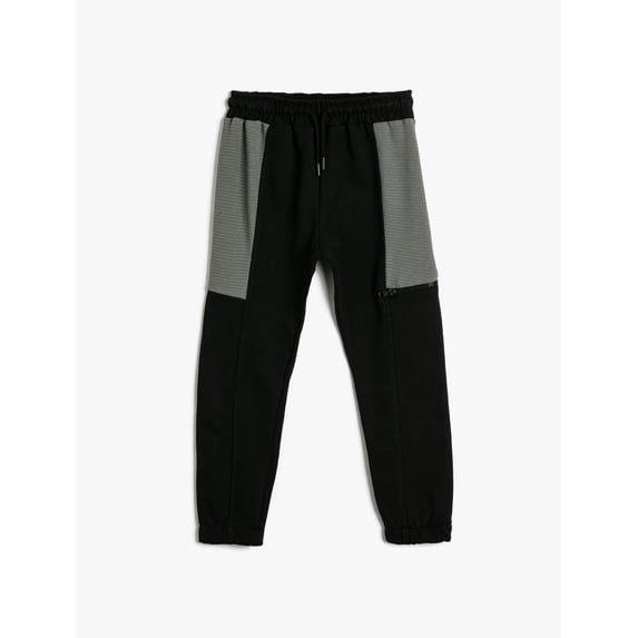 Jogger Sweatpants Pocket Detail Brushed Interior Drawstring