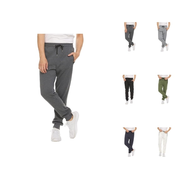 Jogger Sweatpants for Men Elastic Waist Drawstring Slim Fit Casual Joggers with Pockets Sports Running Trousers