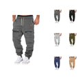 thumbnail image 1 of Jogger Sweatpants for Men Fall Winter Elastic Waist Drawstring Casual Pants with Multiple Pockets Trousers, 1 of 1