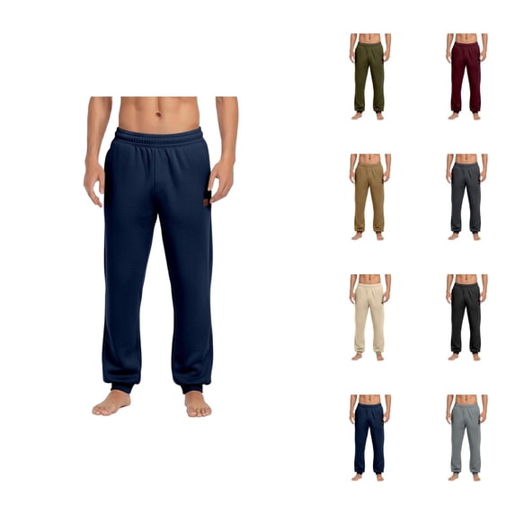 Jogger Sweatpants for Men Solid Color Elastic Waist Soft Comfortable Casual Joggers Everyday Pants Trousers