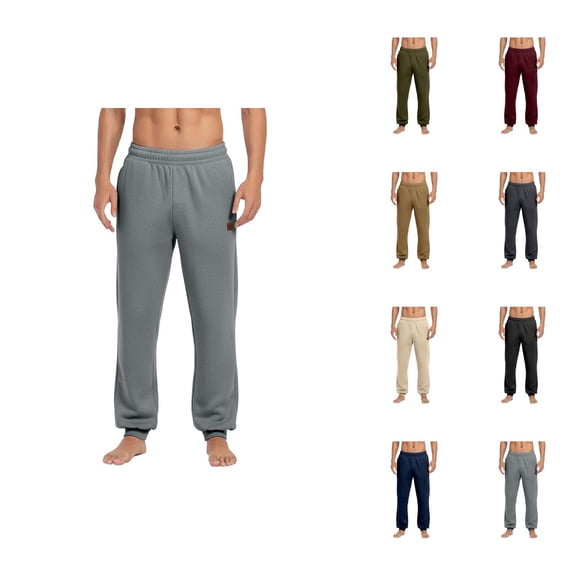 Jogger Sweatpants for Men Solid Color Elastic Waist Soft Comfortable Casual Joggers Everyday Pants Trousers