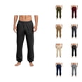 thumbnail image 1 of Jogger Sweatpants for Men Solid Color Elastic Waist Soft Comfortable Casual Joggers Everyday Pants Trousers, 1 of 1