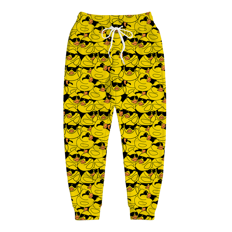 ACLENT Printed Sweatpants – Vintage Duck Joggers For Men Funny Sunglasses Rubber Duck Pants Casual Track