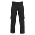 thumbnail image 1 of Joggers for Men Men's Cotton and Linen Elastic Waist Blended Breathable Comfortable Soft Beach Leisure Trousers Full Length Pants Pants for Men Mens Jogger Sweatpants Black 5XL, 1 of 5