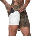 thumbnail image 1 of Joggers Shorts Mens 2 in 1 Short Pants Gyms Fitness Bodybuilding Workout Quick Dry Beach Shorts Male Summer Sportswear Bottoms, 1 of 6