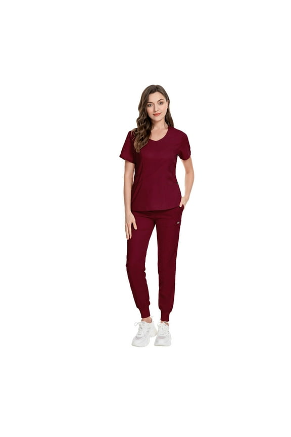Joggers Six Pockets Women Wrinkle Free Scrub Sets