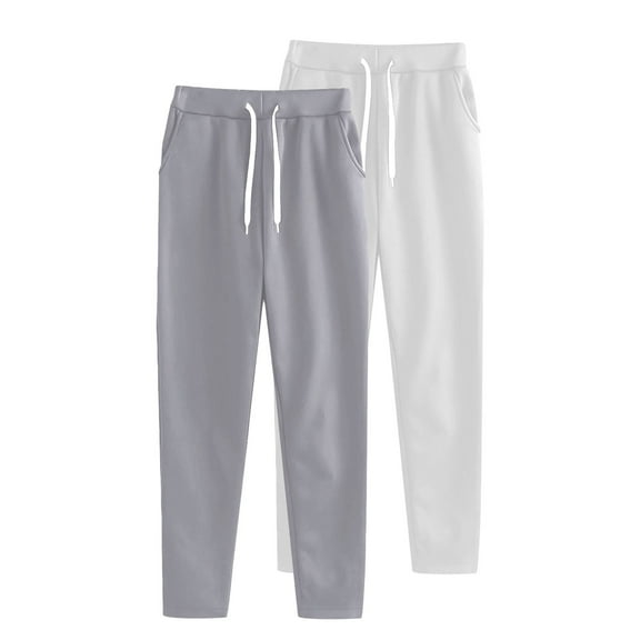 Joggers for Women, Audhol 2 Piece Women's Casual Sport Pants Women's Ultra-Soft Lounge Joggers Sweatpants Athletic Yoga Pants with Pockets Womens Joggers Silver S