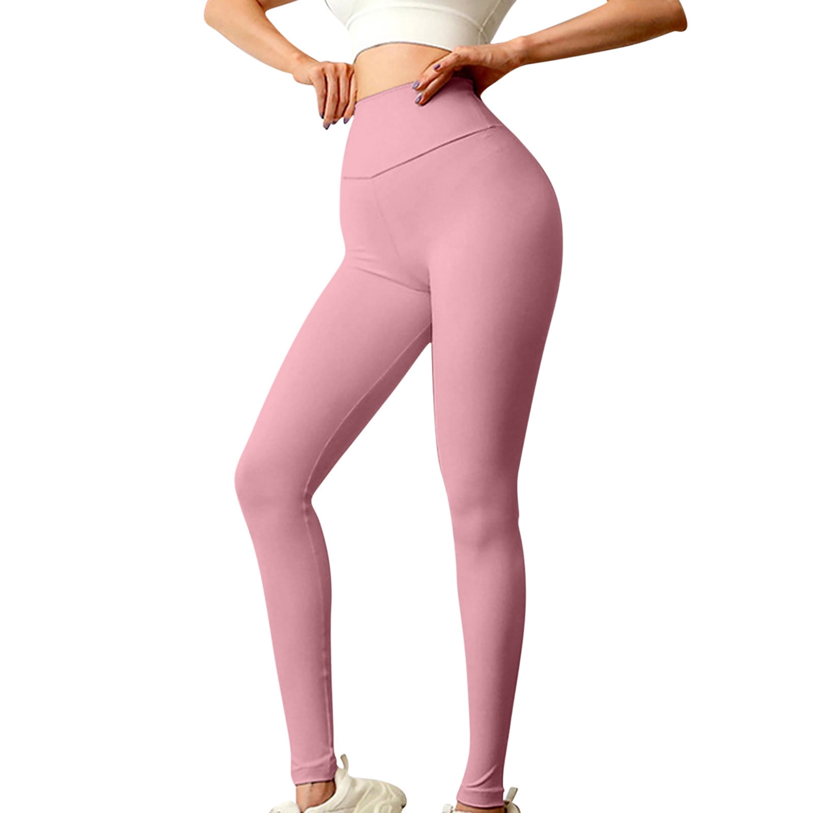 Yoga Pants for Women Tummy Control Women's Solid Color Quick