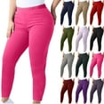 thumbnail image 1 of Joggers Yoga Athletic Pants for Women Split Yoga Pants With Elastic Waistband Solid Color Leggings Yoga Pants for Women, 1 of 3