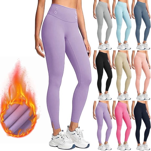 Joggers Yoga Pants for Women Workout Out Pocket Leggings With Fleece Fitness Sports Running Yoga Athletic Pants