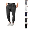 thumbnail image 1 of Joggers for Men Elastic Waist Drawstring Casual Lightweight Sweatpants with Pockets Jogging Pants Trousers, 1 of 7
