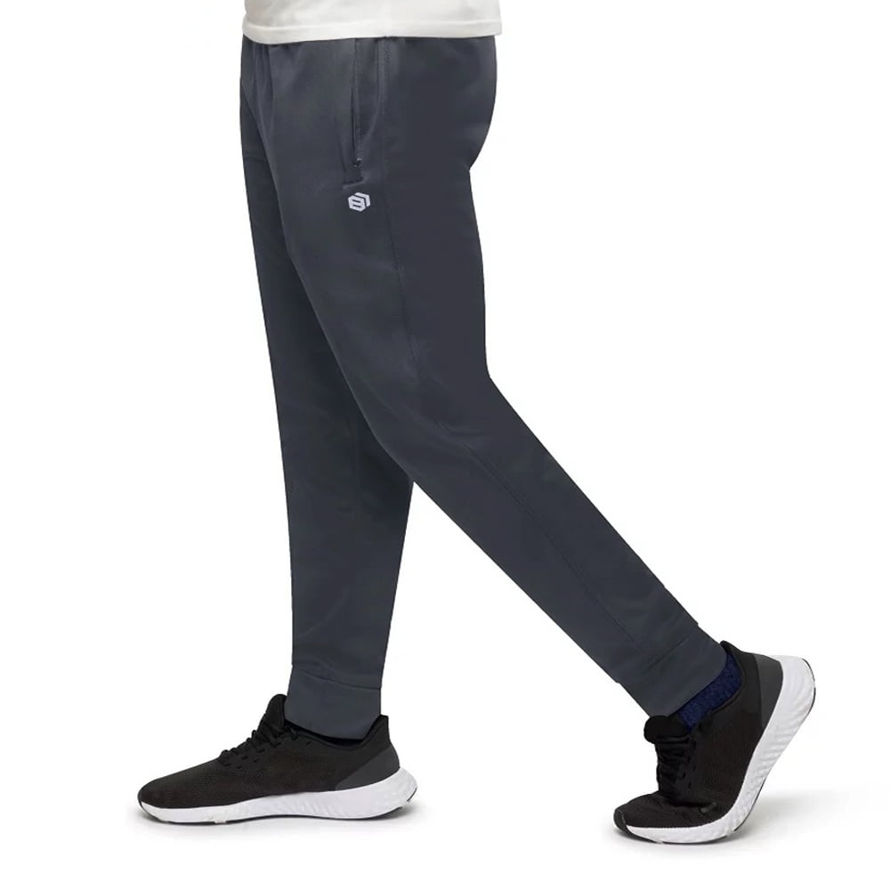 Relaxed Fit Fleece Joggers - Black - Men