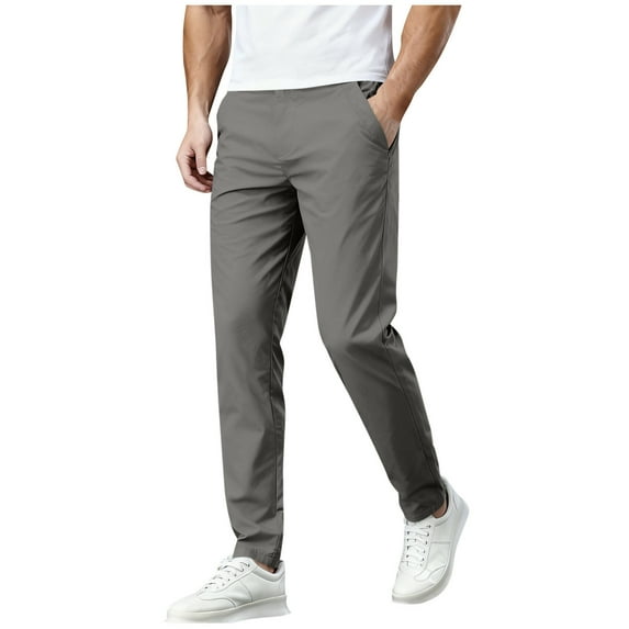 Joggers for Mens Lightweight Athletic Workout Hiking Pants Summer Elastic Waist Casual Travel Gym Sweatpants