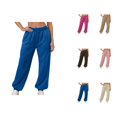 thumbnail image 1 of Joggers for Women Fall Winter Lined Elastic High Waist Straight Leg Relaxed Fit Jogger Sweatpants with Pockets, 1 of 8