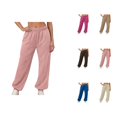 thumbnail image 1 of Joggers for Women Fall Winter Lined Elastic High Waist Straight Leg Relaxed Fit Jogger Sweatpants with Pockets, 1 of 9