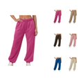 thumbnail image 1 of Joggers for Women Fall Winter Lined Elastic High Waist Straight Leg Relaxed Fit Jogger Sweatpants with Pockets, 1 of 8