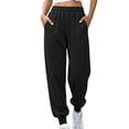thumbnail image 1 of Joggers for Women Plus Size Casual Sweatpants Lightweight Pullover Elastic Waist Track Pants Comfy Loose Lounge Trousers with Pockets, 1 of 5