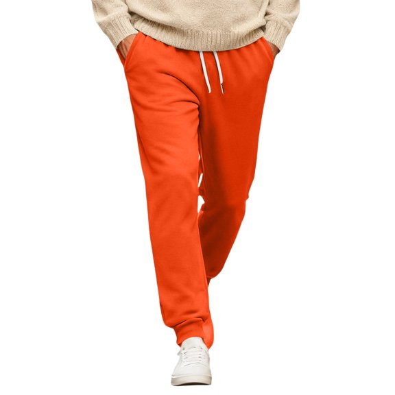 Joggers for Women Plus Size Lightweight Workout Sweatpants Casual Cinch Bottom Sweatpants Fall Fashion Outfits Saffron L