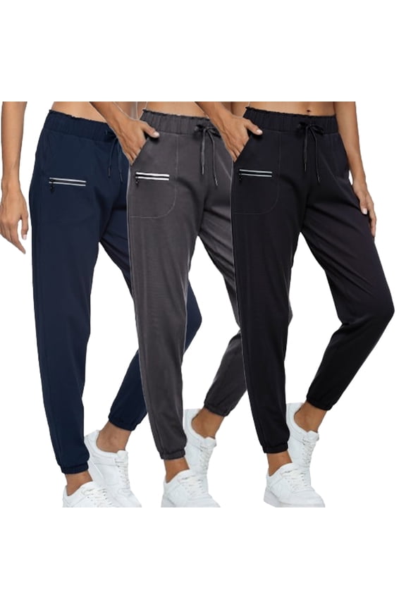 Joggers for Women with Pockets Elastic Waist Workout Sport Gym Pants Comfy Lounge Yoga Running Pants