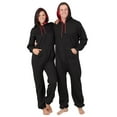 thumbnail image 1 of Joggies - Black & Red Adult Footless Hoodie One Piece - Adult - Small Plus/Wide (Fits 5'3 - 5'6"), 1 of 4