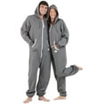 thumbnail image 1 of Joggies - Charcoal Gray Adult Footless Hoodie One Piece - Adult - XLarge (Fits 6'4 - 6'7"), 1 of 4