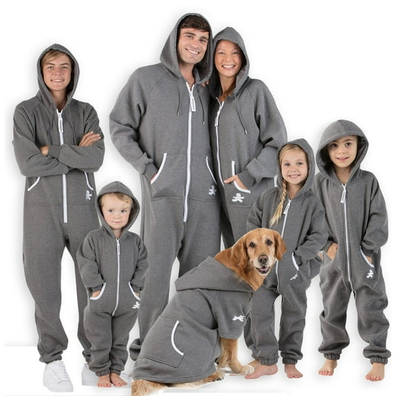 Joggies - Family Matching Rock Gray Hoodie One Pieces for Boys, Girls, Men, Women and Pets - Pet - Small (Fits Up to 15 lbs)