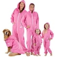 thumbnail image 1 of Joggies - Family Matching Rose Pink Hoodie Onesies for Boys, Girls, Men, Women and Pets - Adult - Small2X/Dbl Wide (Fits 5'3 - 5'6"), 1 of 10