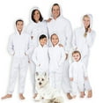 thumbnail image 1 of Joggies - Family Matching White Suger Hoodie One Pieces for Boys, Girls, Men, Women and Pets - Adult - Double XL/Wide (Fits 6'4 - 7'0"), 1 of 7