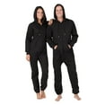 thumbnail image 1 of Joggies - Pitch Black Adult Footless Hoodie One Piece - Adult - Medium Plus/Wide (Fits 5'8 - 5'11"), 1 of 4
