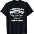 thumbnail image 1 of Jogging But Proverbs 28:1 Shirt Runner Christian Running T-Shirt, 1 of 3