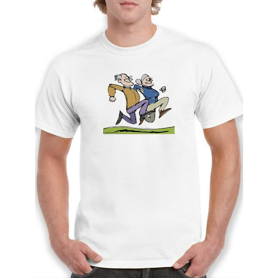 Jogging Couple T-Shirt Men -Wilfred Hildonen Designs, Male Small