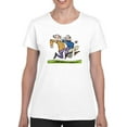 thumbnail image 1 of Jogging Couple T-Shirt Women -Wilfred Hildonen Designs, Female 5X-Large, 1 of 4