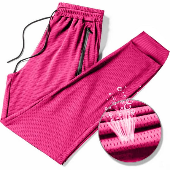 Jogging Pants for Men Big and Tall S-5X Tapered Leg Trousers Plus Size with Zipper Pockets Lightweight Drawstring Elastic Waist Running Pant