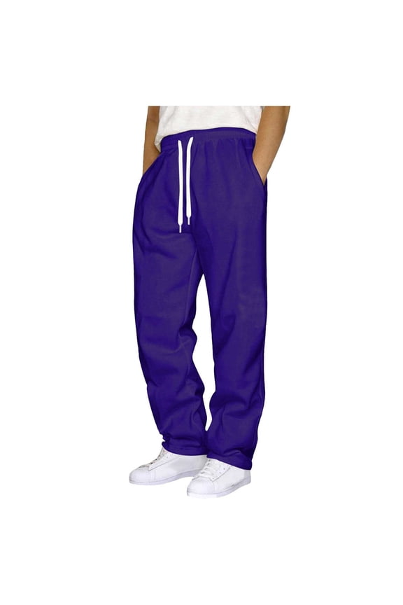 Jogging Pants Men Fleece Pants Men Men's Cargo Sweatpants Open Bottom Fleece Hiking Jogger